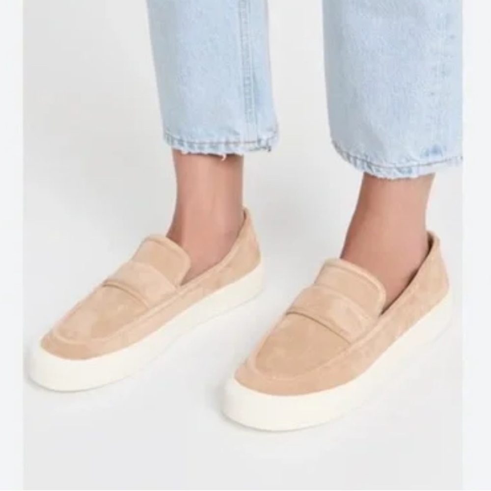 Vince Ghita Tan Suede Loafers